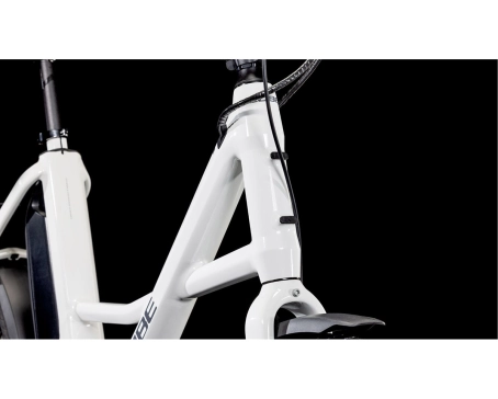 Vélo électrique urbain Unisexe COMPACT HYBRID 500 Blanc