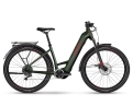 Vélo électrique trekking Unisexe TREKKING 5 LOW Vert Olive/Rouge - Image 1/1