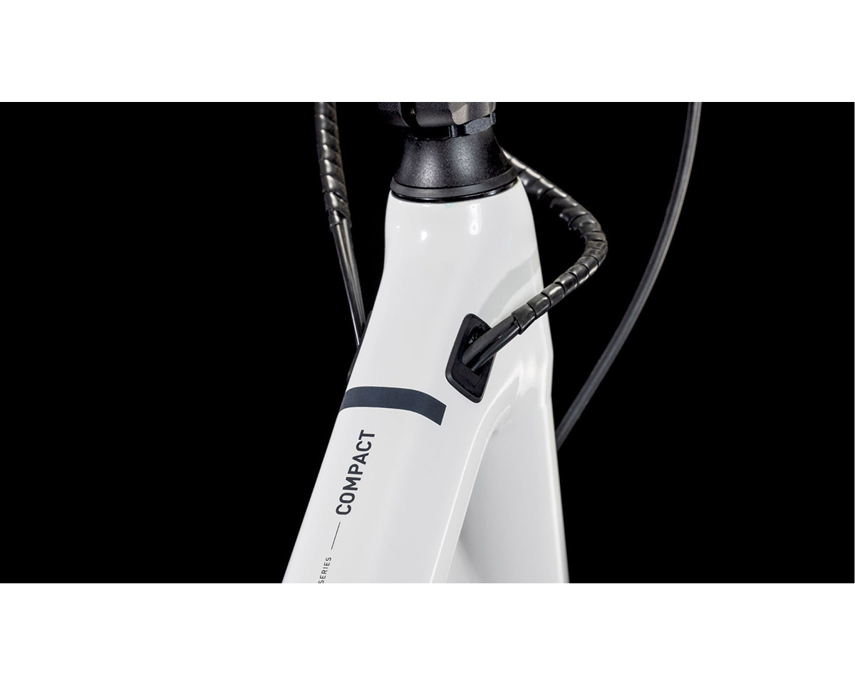 Vélo électrique urbain Unisexe COMPACT HYBRID 500 Blanc